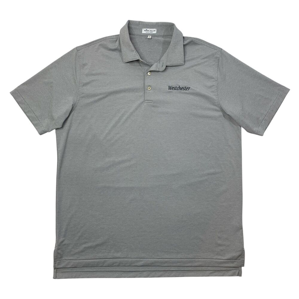 Peter Millar Shirt Mens Extra Large Grey Summer Comfort Halford Performance Polo